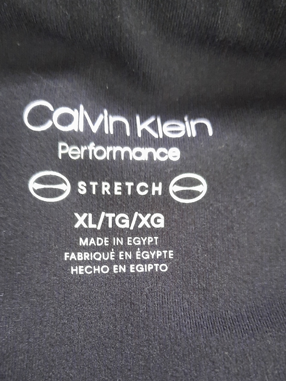 Calvin Klein BlackLeggings with TAN Logo - Picture 3 of 5